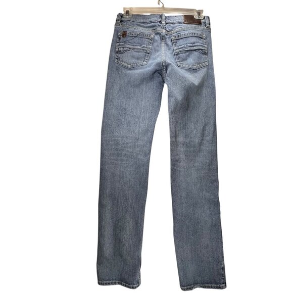 Rank 45 Mens Denim Jeans 32x34 Straight Leg Classic Cowboy Medium Wash Stretch - Picture 3 of 16